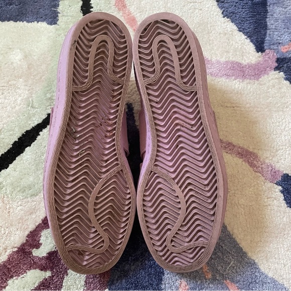 Adidas Superstar suede sneakers velcro straps clear lilac purple B28043 size 6 - Picture 10 of 10